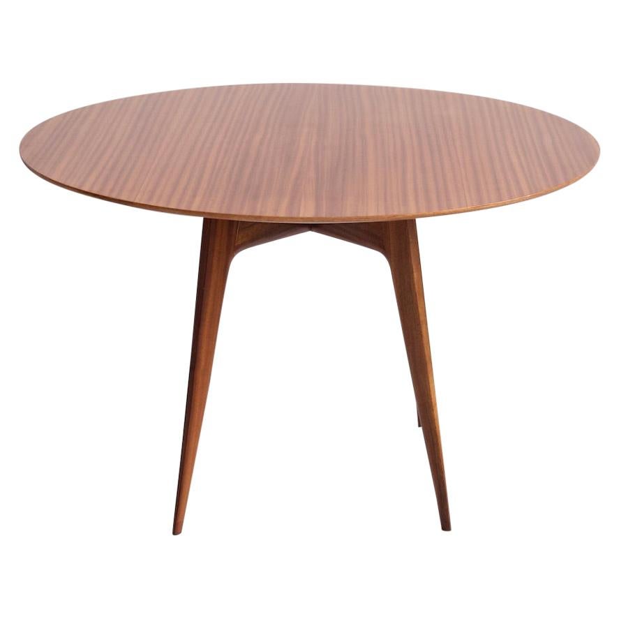 Wooden Bleached Round Dining Table at 1stDibs
