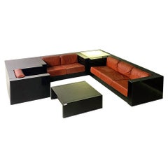 Italian Modern Saratoga Living Room Set, M. and L. Vignelli for Poltronova 1980s