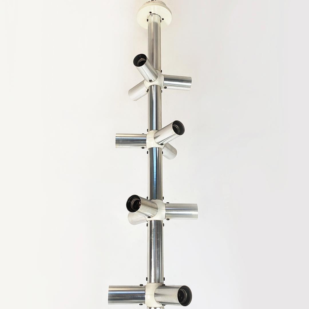 Modern Steel plastic Chandelier Atomic by Haussmann for Swiss Lamps, 1970s For Sale 5