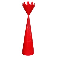 Italian Modern Fiocco Plastic Floor Coat Stand by Terragni Servetto, 1990s