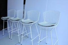 Italian Modern Sculptural Bar Stool by Harry Bertoia for Knoll