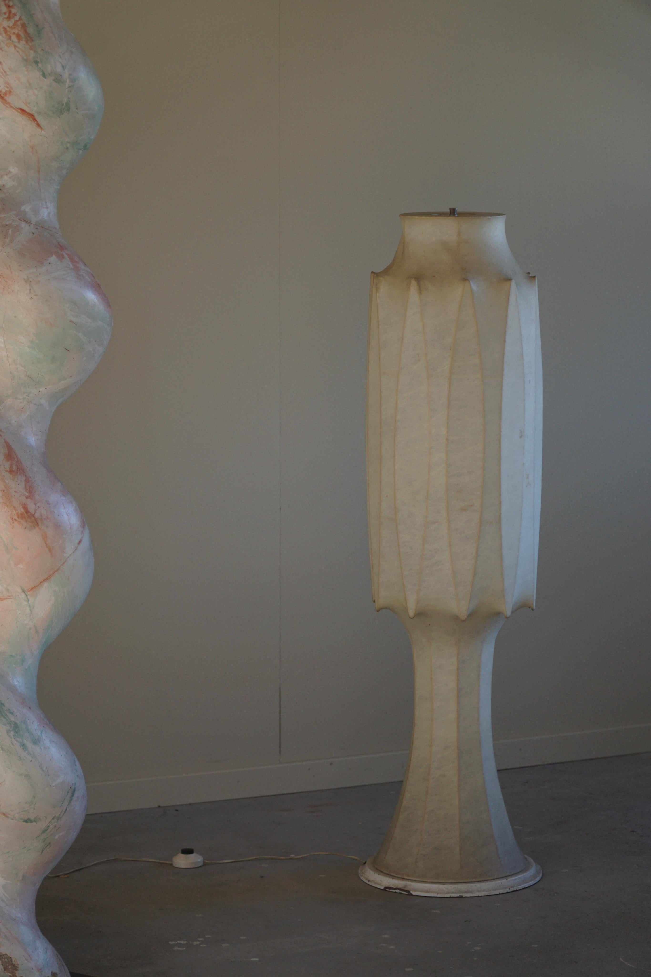 Italian Modern Sculptural Cocoon Floor Lamp, Tobia Scarpa, 1960s 5