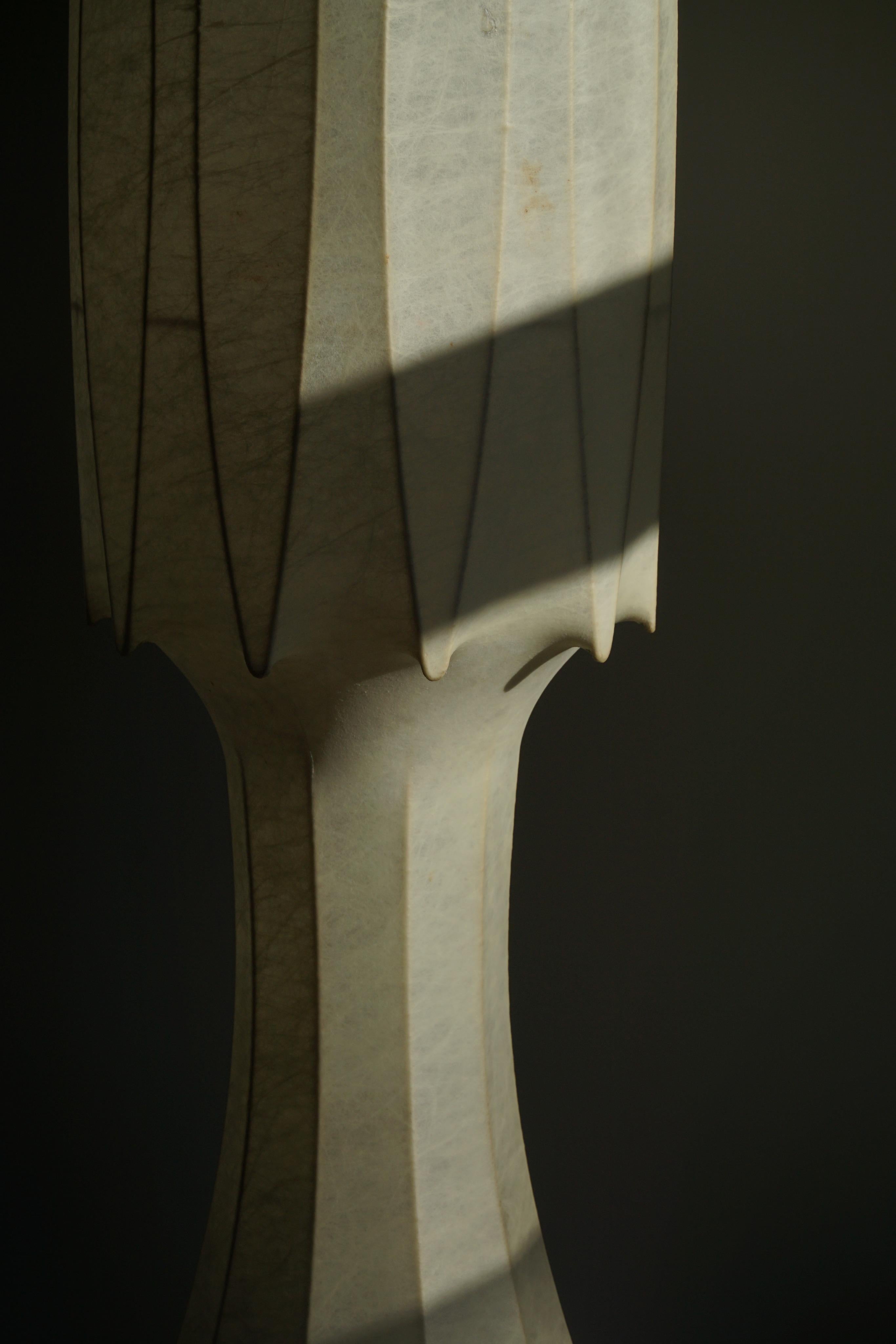 Italian Modern Sculptural Cocoon Floor Lamp, Tobia Scarpa, 1960s 6