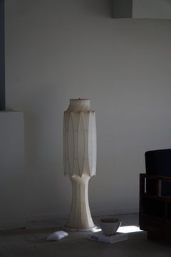 Italian Modern Sculptural Cocoon Floor Lamp, Tobia Scarpa, 1960s