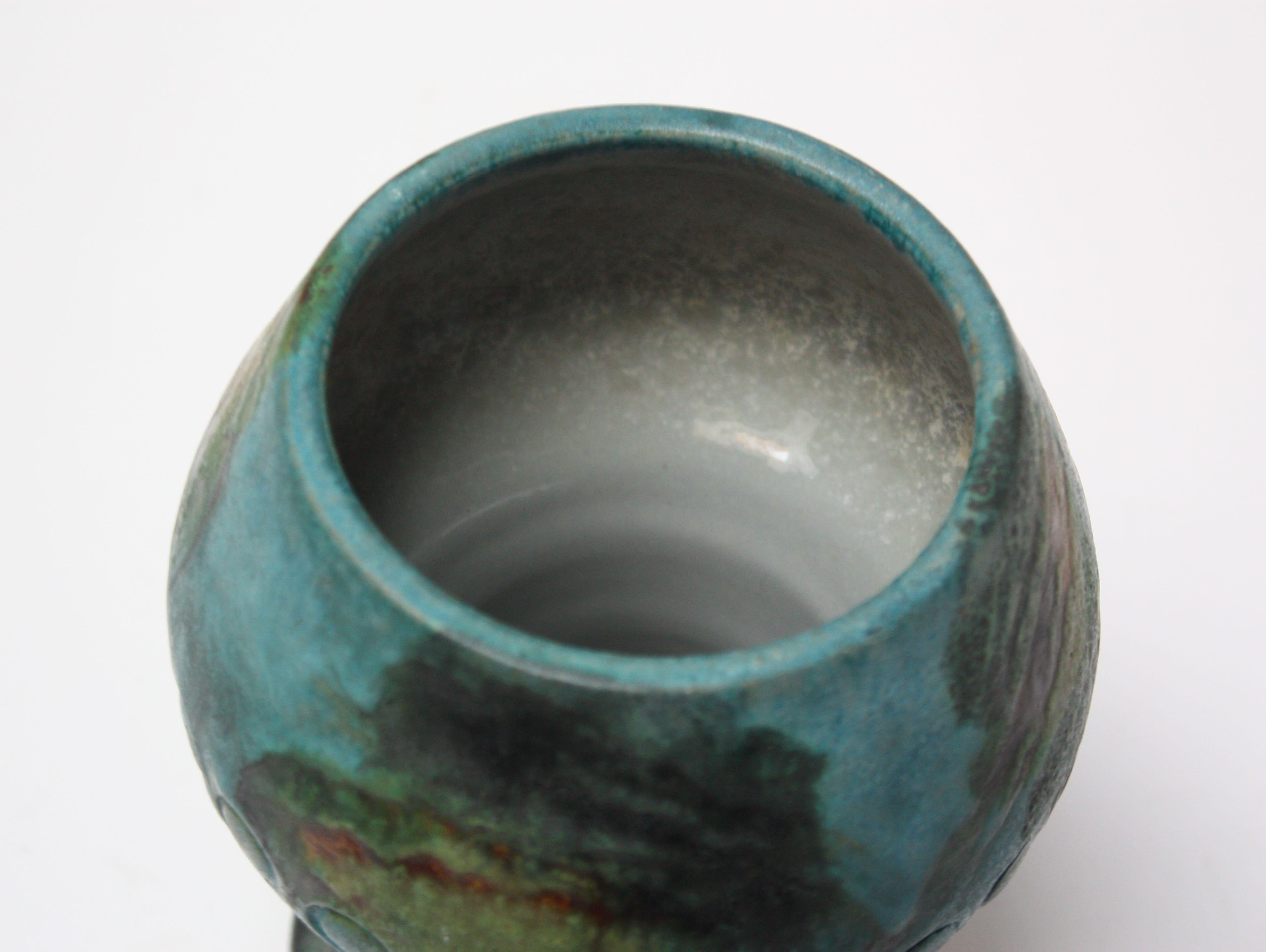 Italian Modern 'Sea Garden' Ceramic Vase by Alvino Bagni for Raymor In Good Condition In Brooklyn, NY