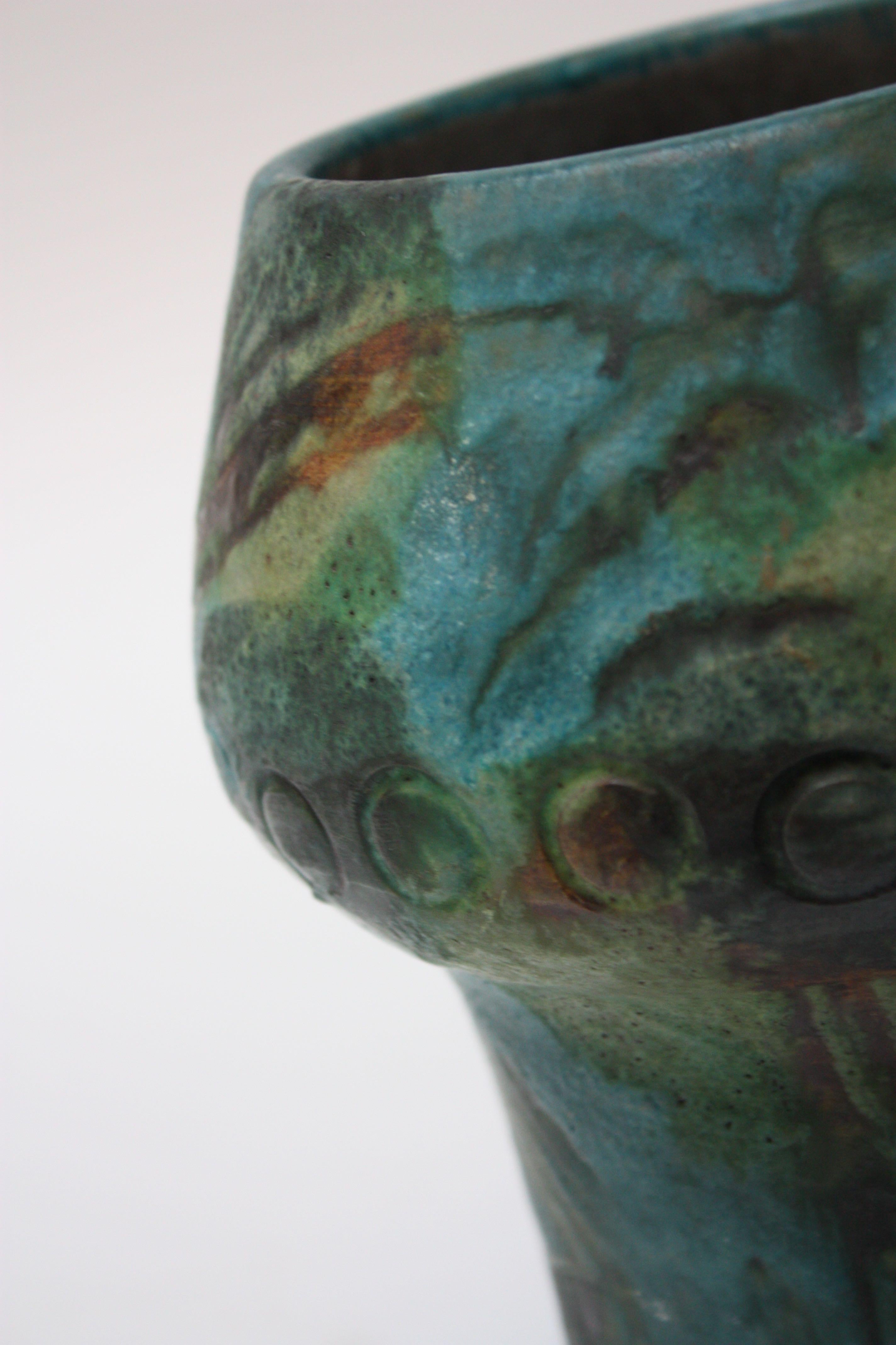 Italian Modern 'Sea Garden' Ceramic Vase by Alvino Bagni for Raymor 1