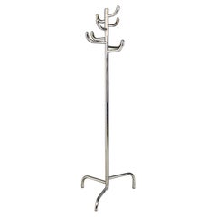 Italian Modern Self Supporting Steel Coat Stand, 1980s