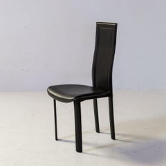 Italian Modern Set of 6 'Elena B' Dining Chairs by Quia Italy