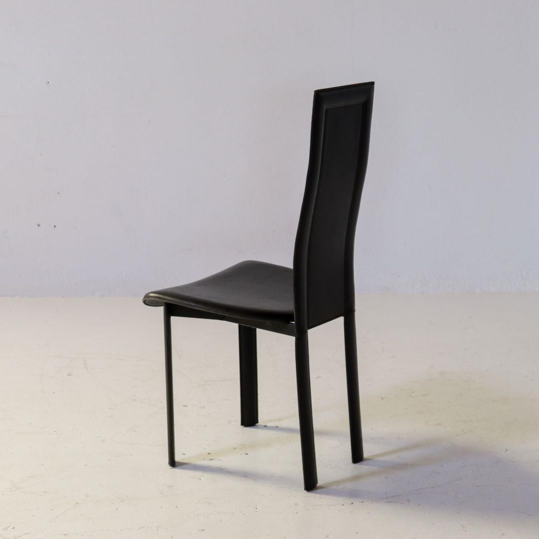 Post-Modern Italian Modern Set of 6 'Elena B' Dining Chairs by Quia Italy