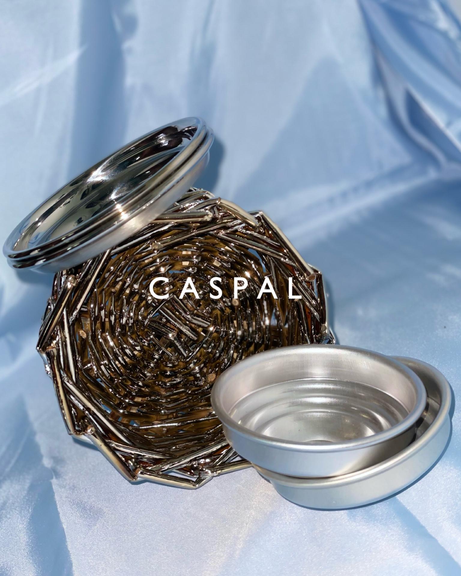 Italian Modern Set of 6 Mirror-Finish Coasters in Stainless Steel en vente 1