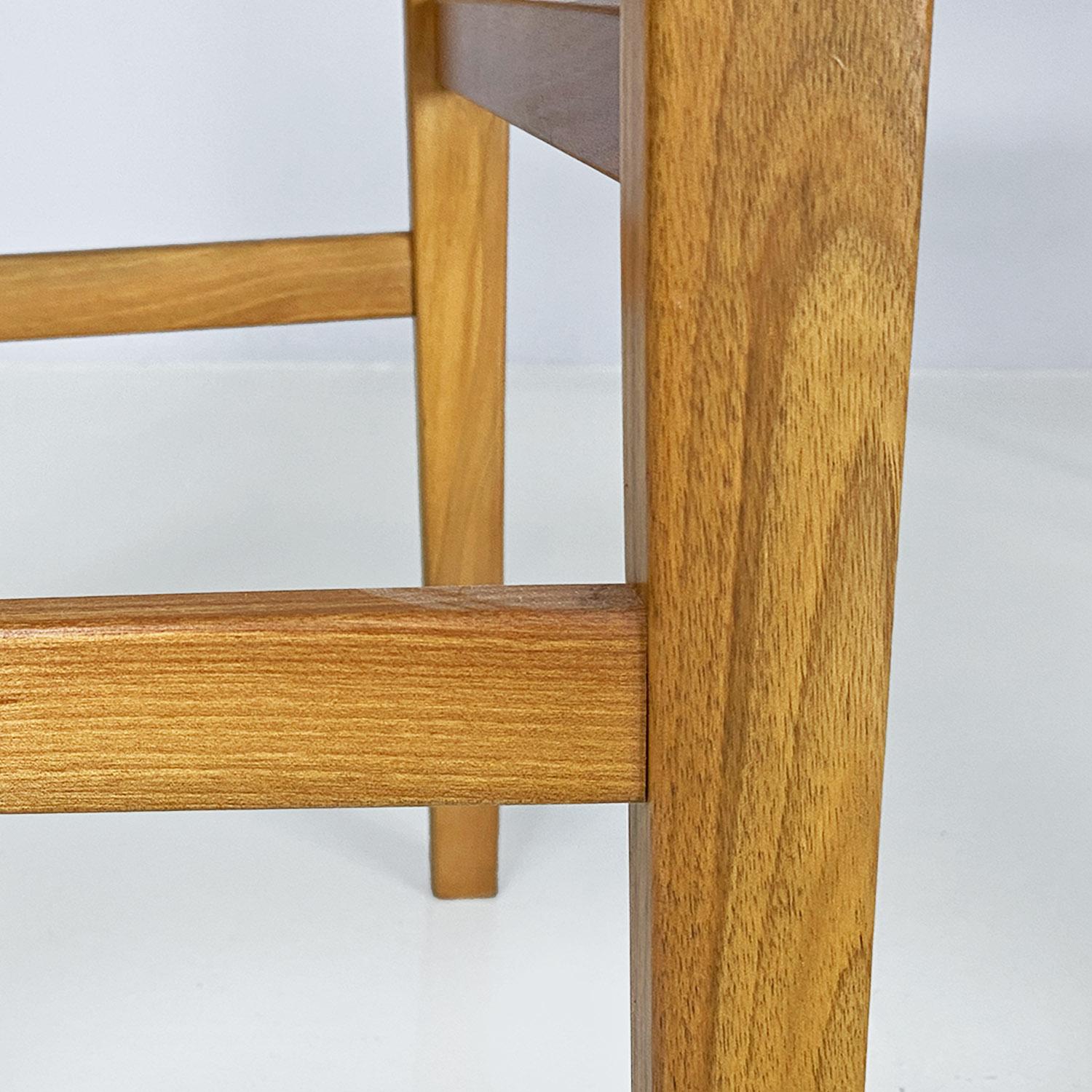 Italian modern set of four wooden Milano chairs by Aldo Rossi for Molteni, 1987 For Sale 9