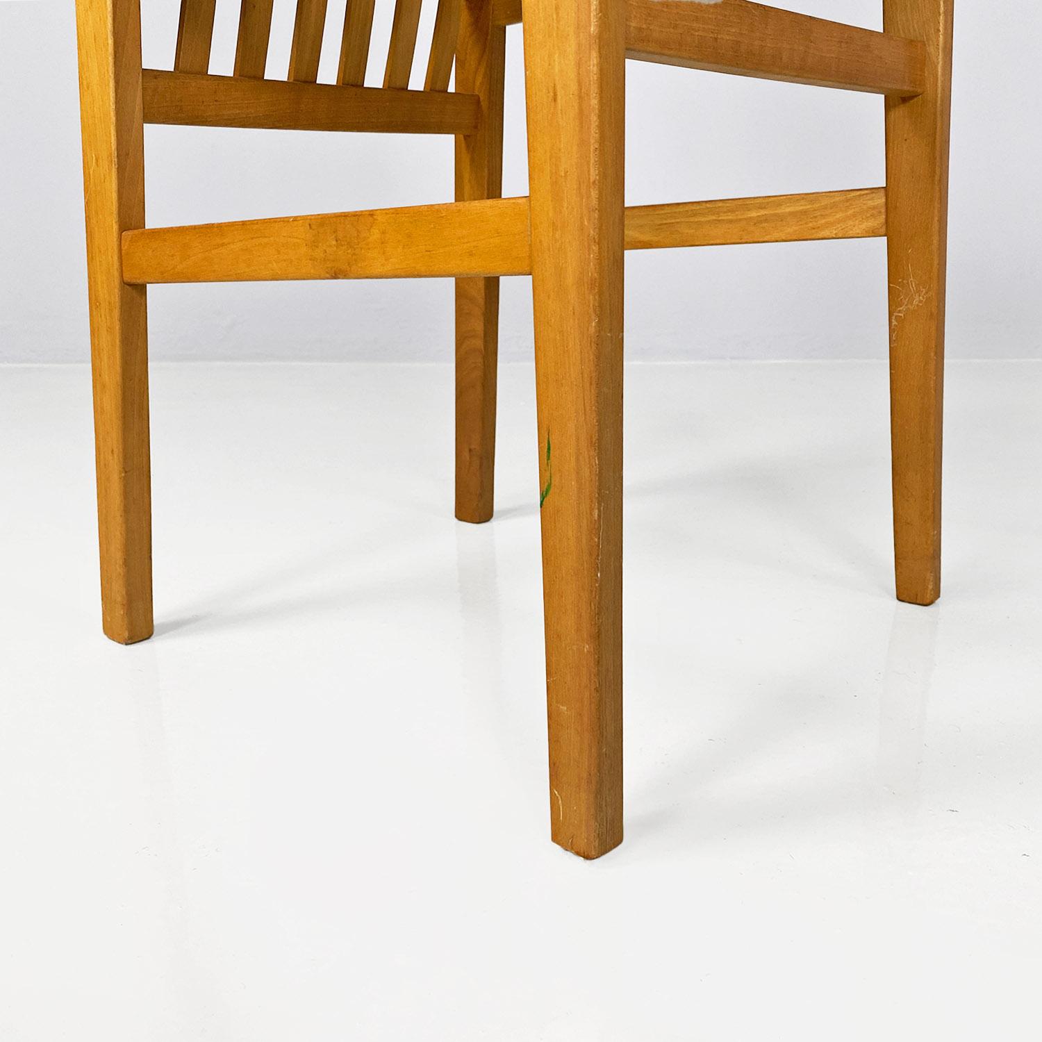 Italian modern set of four wooden Milano chairs by Aldo Rossi for Molteni, 1987 For Sale 12