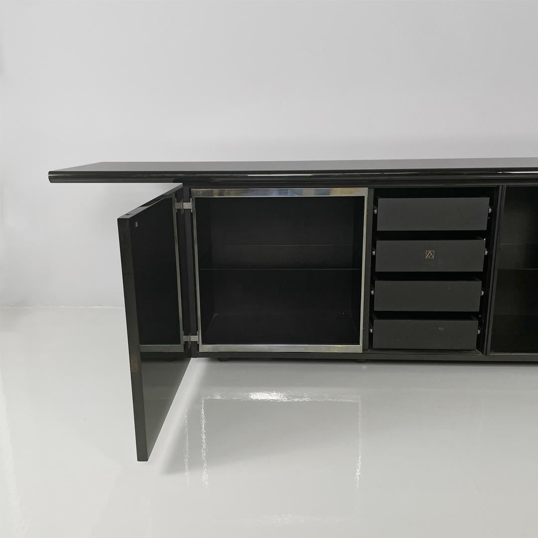 Italian modern Sheraton sideboard By Stoppino Acerbis for Acerbis, 1980s For Sale 6