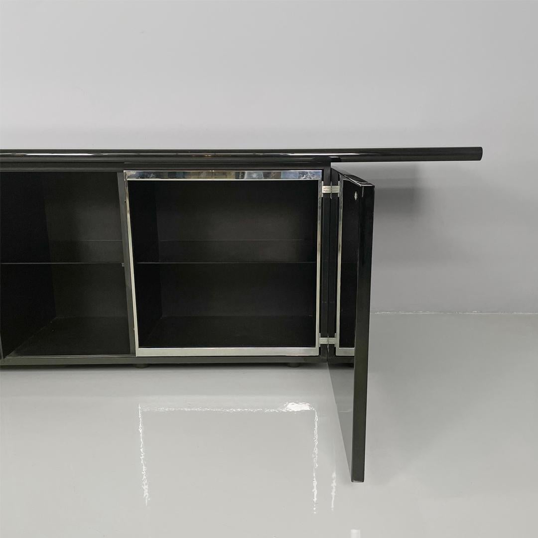 Italian modern Sheraton sideboard By Stoppino Acerbis for Acerbis, 1980s For Sale 7