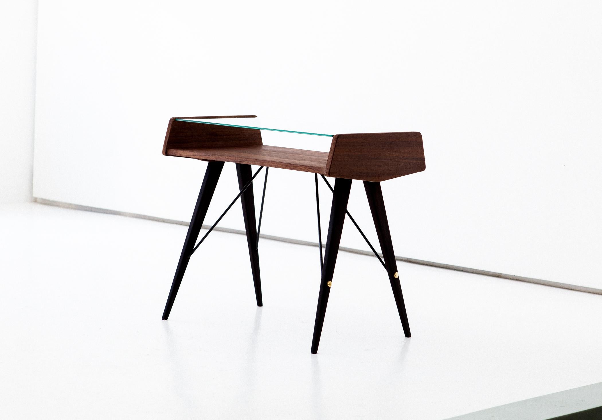 Wood Italian Modern Side Table, 1950s
