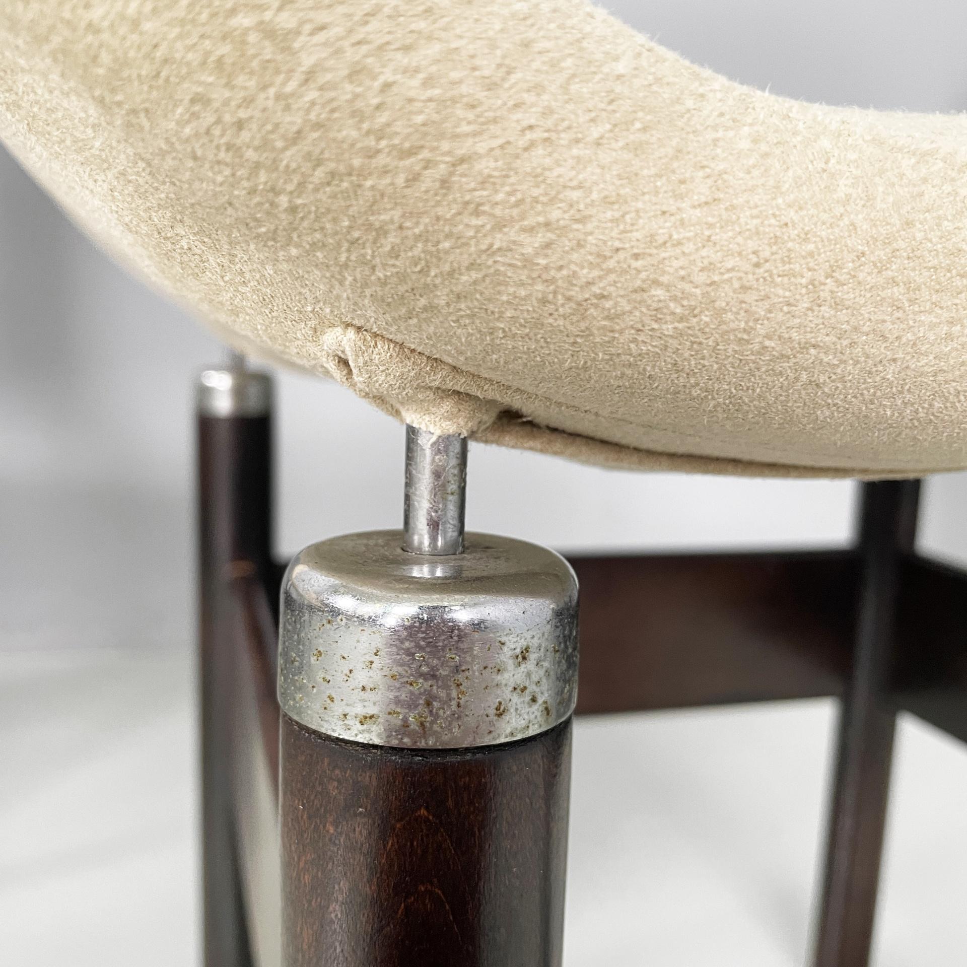Sedie moderne italiane in legno e metallo Chelsea Introini Saporiti, anni '60 in vendita 4