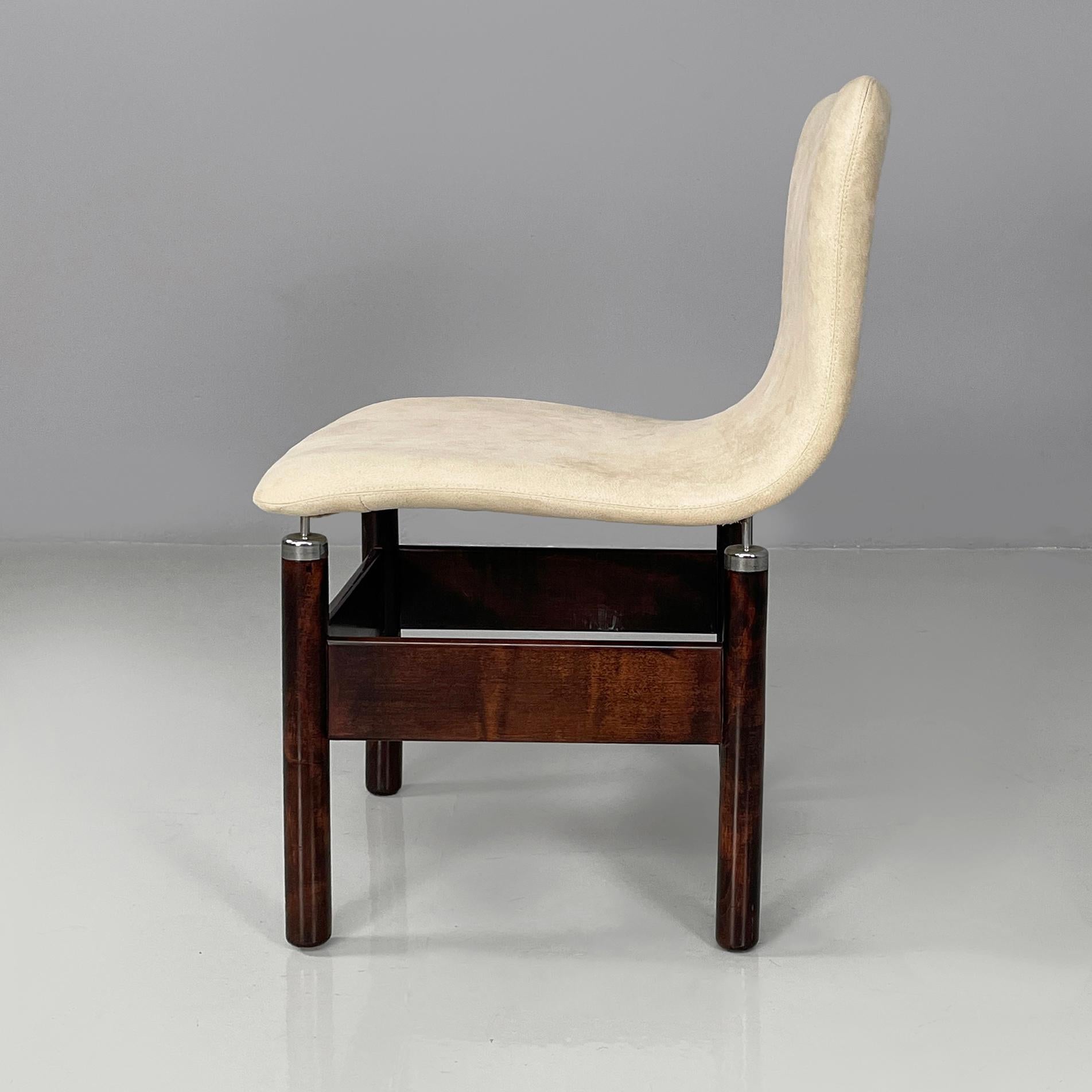 Italiano Sedie moderne italiane in legno e metallo Chelsea Introini Saporiti, anni '60 in vendita