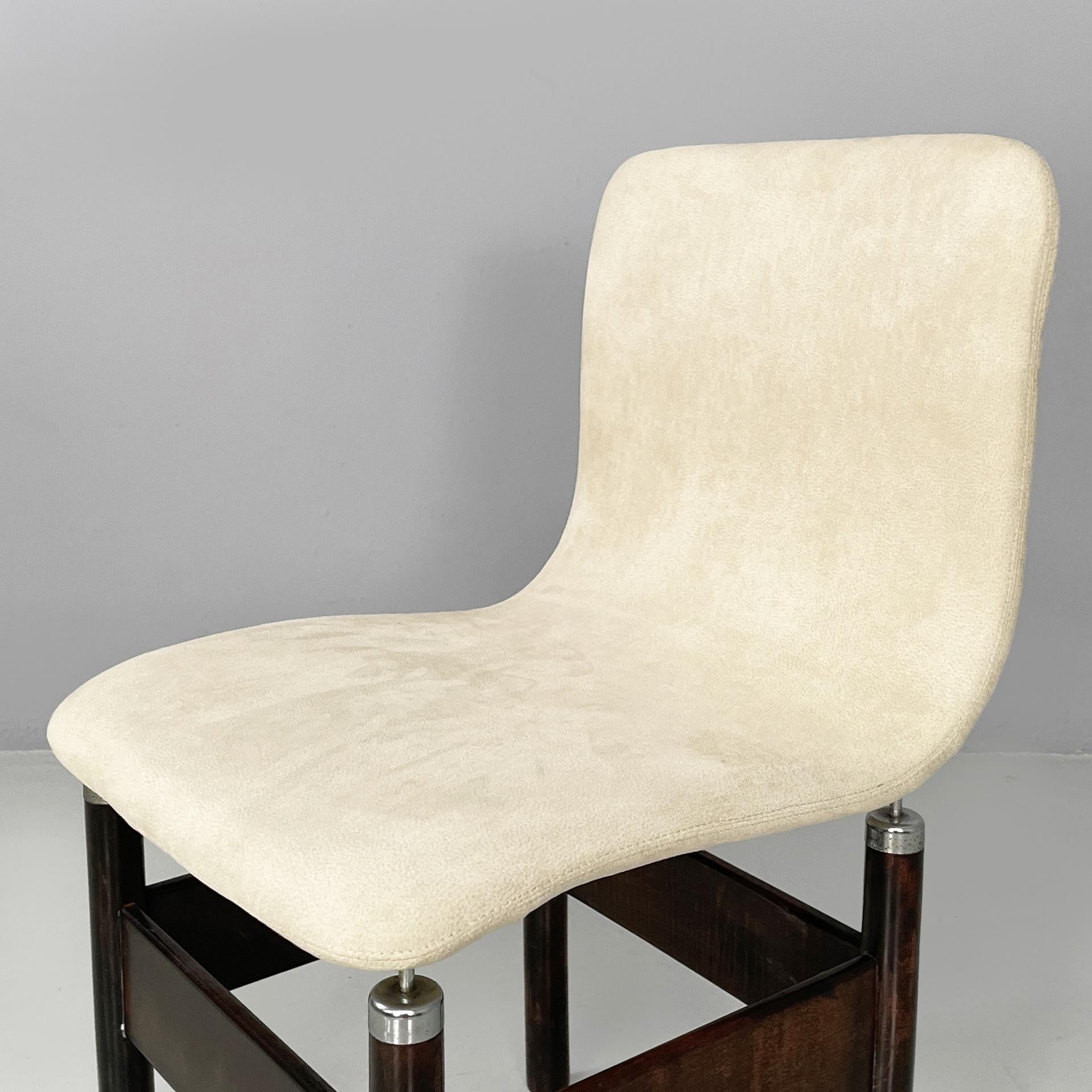 Metallo Sedie moderne italiane in legno e metallo Chelsea Introini Saporiti, anni '60 in vendita
