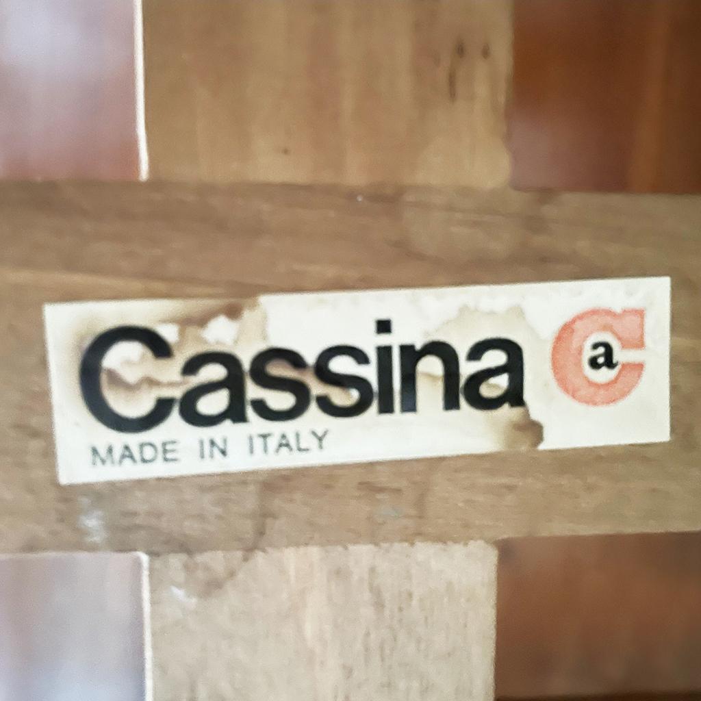 Tables basses modernes italiennes en bois de ardoise par De Martini pour Cassina, années 1980 en vente 10