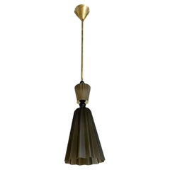 Italian Modern Smoked Gray Murano Glass Star Pendelleuchte