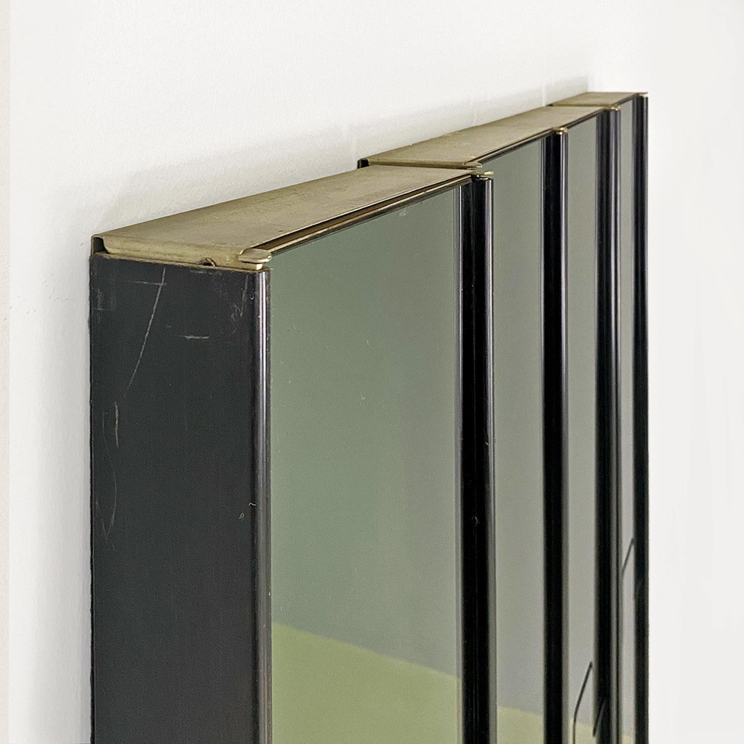 Italian modern smoked Gronda modular wall mirrors, Luciano Bertoncini, Elco 1970 For Sale 7