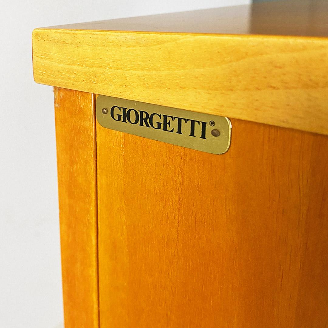 Italian modern solid wood chest of drawers by Umberto Asnago for Giorgetti, 1982 For Sale 8