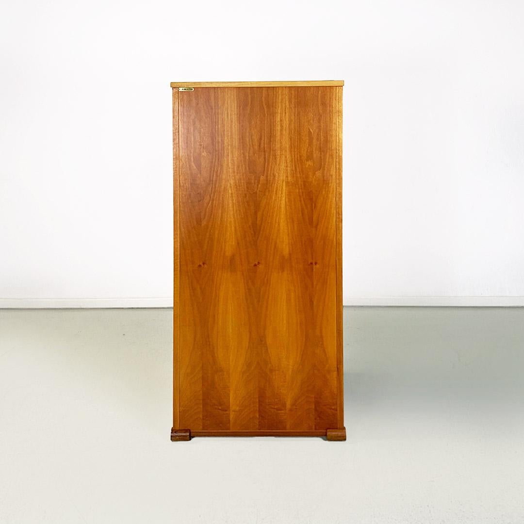 Wood Italian modern solid wood chest of drawers by Umberto Asnago for Giorgetti, 1982 For Sale