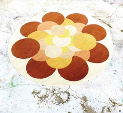 Tappeto rotondo italiano Modern Age, Italia anni '70