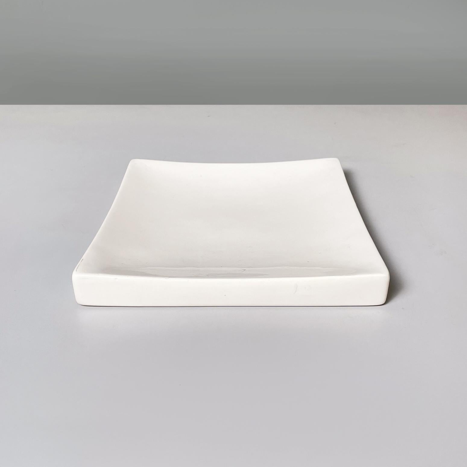 centrotavola ceramica bianca