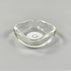 Italian modern Squared ashtray in transparent Murano glass by Venini, 1990s