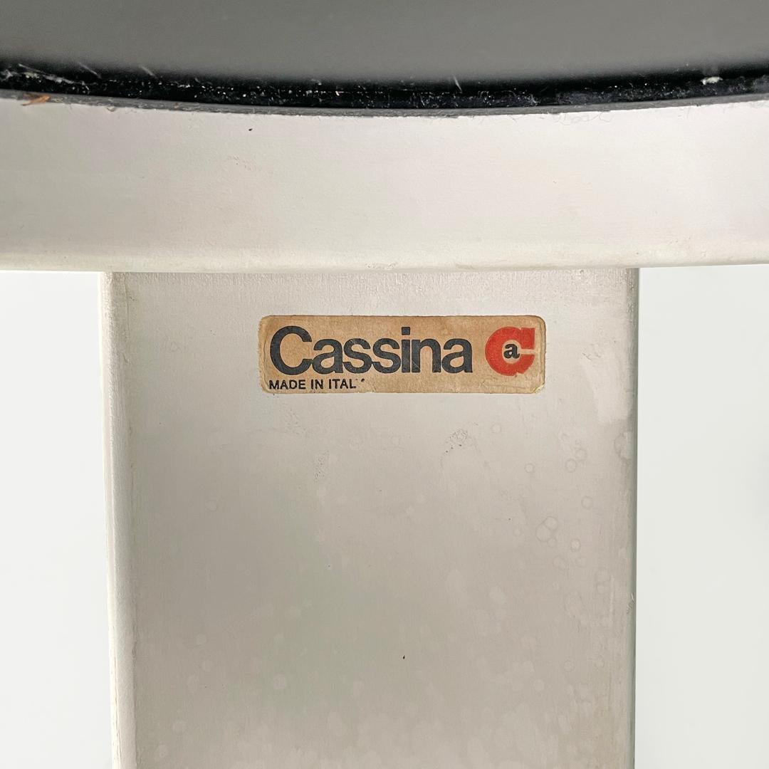 Tavolino moderno italiano impilabile bianco rosso 780/783 Frattini Cassina, anni '70 in vendita 13