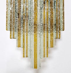 Lampe murale moderne italienne empilée en verre de Murano par Poliarte, Italie, années 70