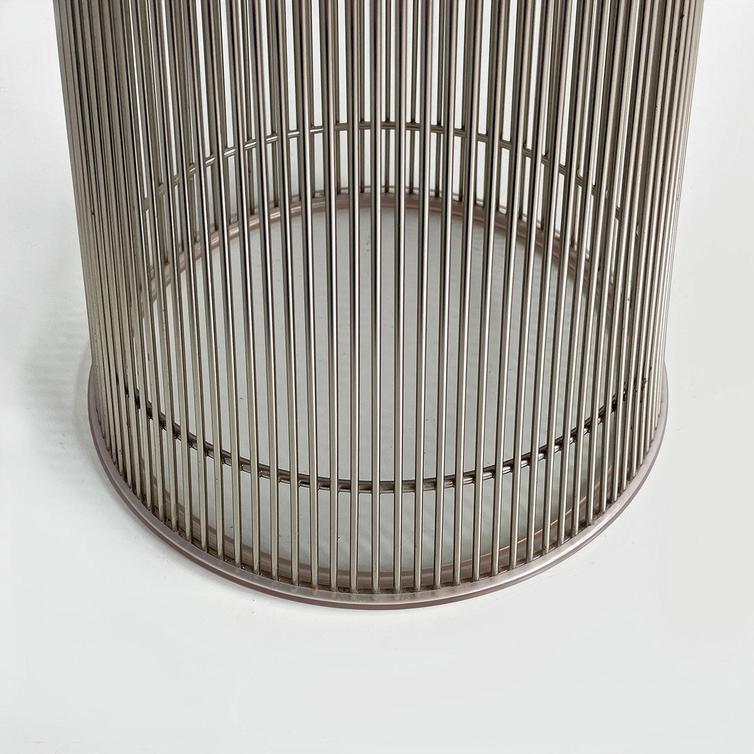 Mesas auxiliares modernas americanas de acero y cristal de Warren Platner para Knoll, 1966 en venta 8