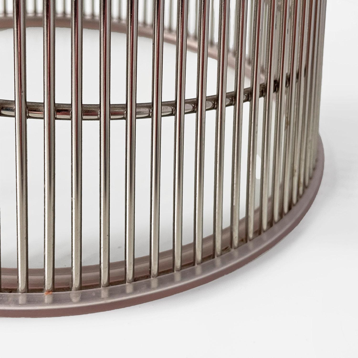 Mesas auxiliares modernas americanas de acero y cristal de Warren Platner para Knoll, 1966 en venta 9