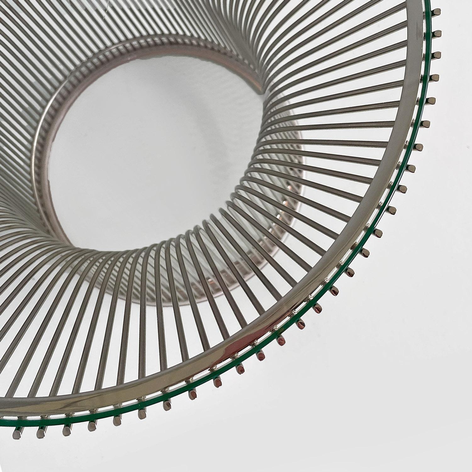 Mesas auxiliares modernas americanas de acero y cristal de Warren Platner para Knoll, 1966 en venta 10