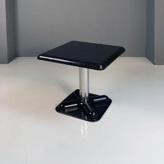 Italian Modern Steel and Plastic Bistrò Table by Joe Colombo for Zanotta, 1970s
