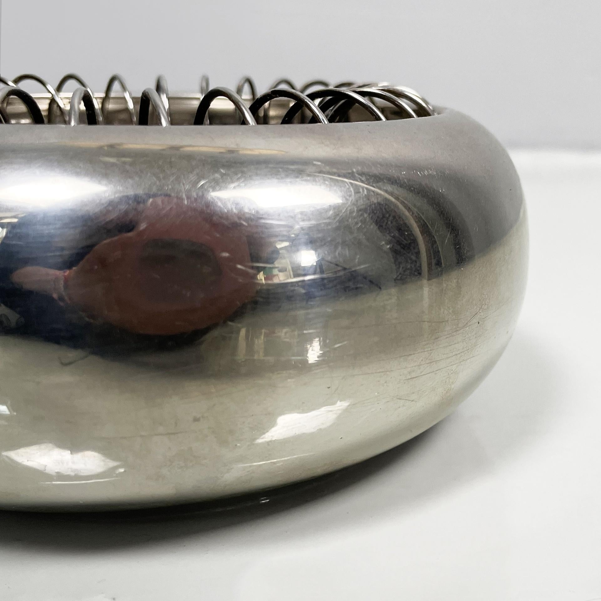 Italian modern steel ashtray Spirale by Achille Castiglioni for Alessi, 1990s in vendita 4