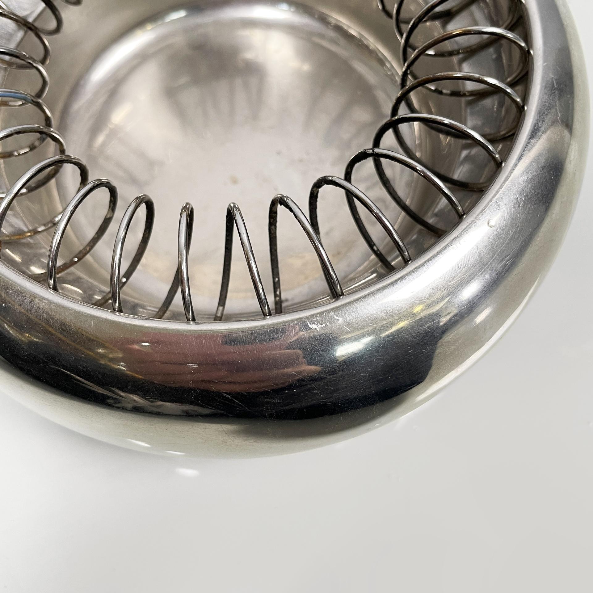 Late 20th Century Italian modern steel ashtray Spirale by Achille Castiglioni for Alessi, 1990s in vendita