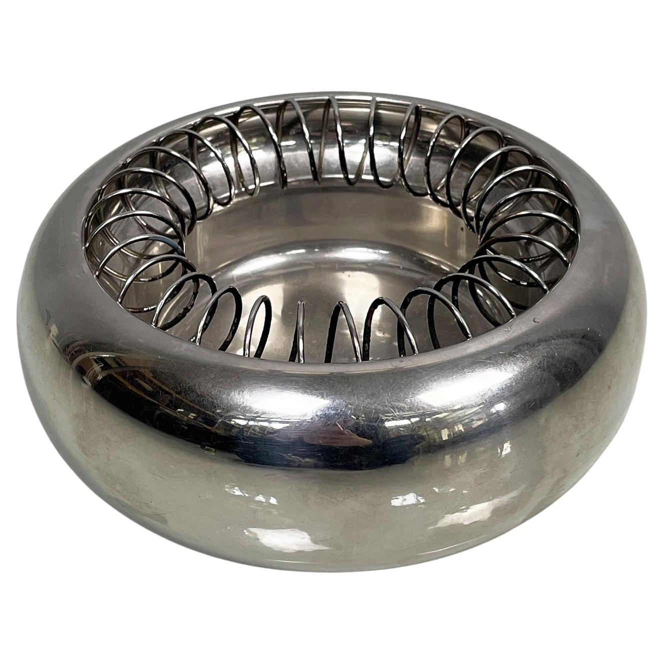 Italian modern steel ashtray Spirale by Achille Castiglioni for Alessi, 1990s in vendita