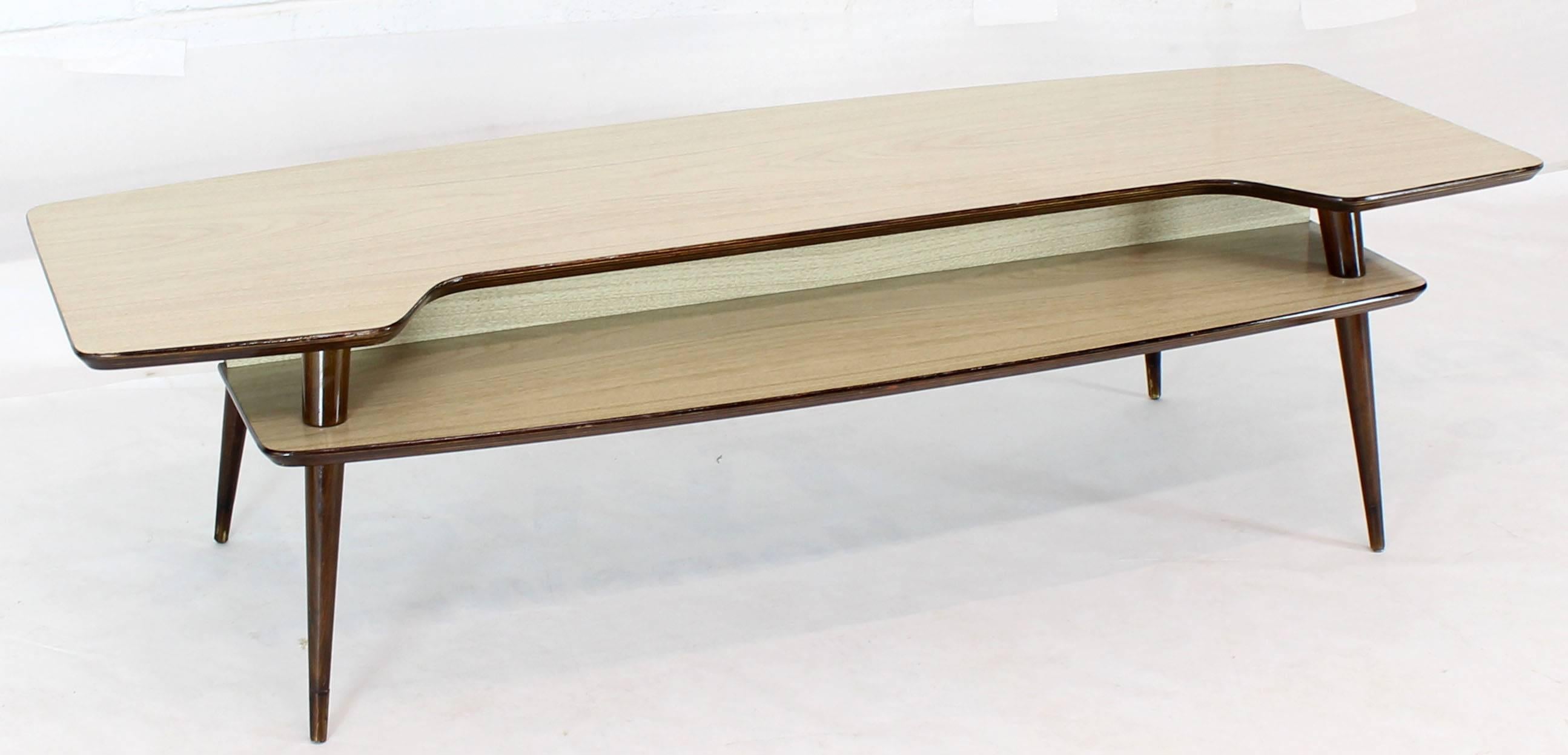 Italian Modern Step Coffee Table with Shelf For Sale 2