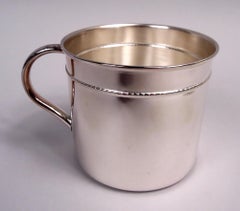 Italian Modern Sterling Silver Baby Cup