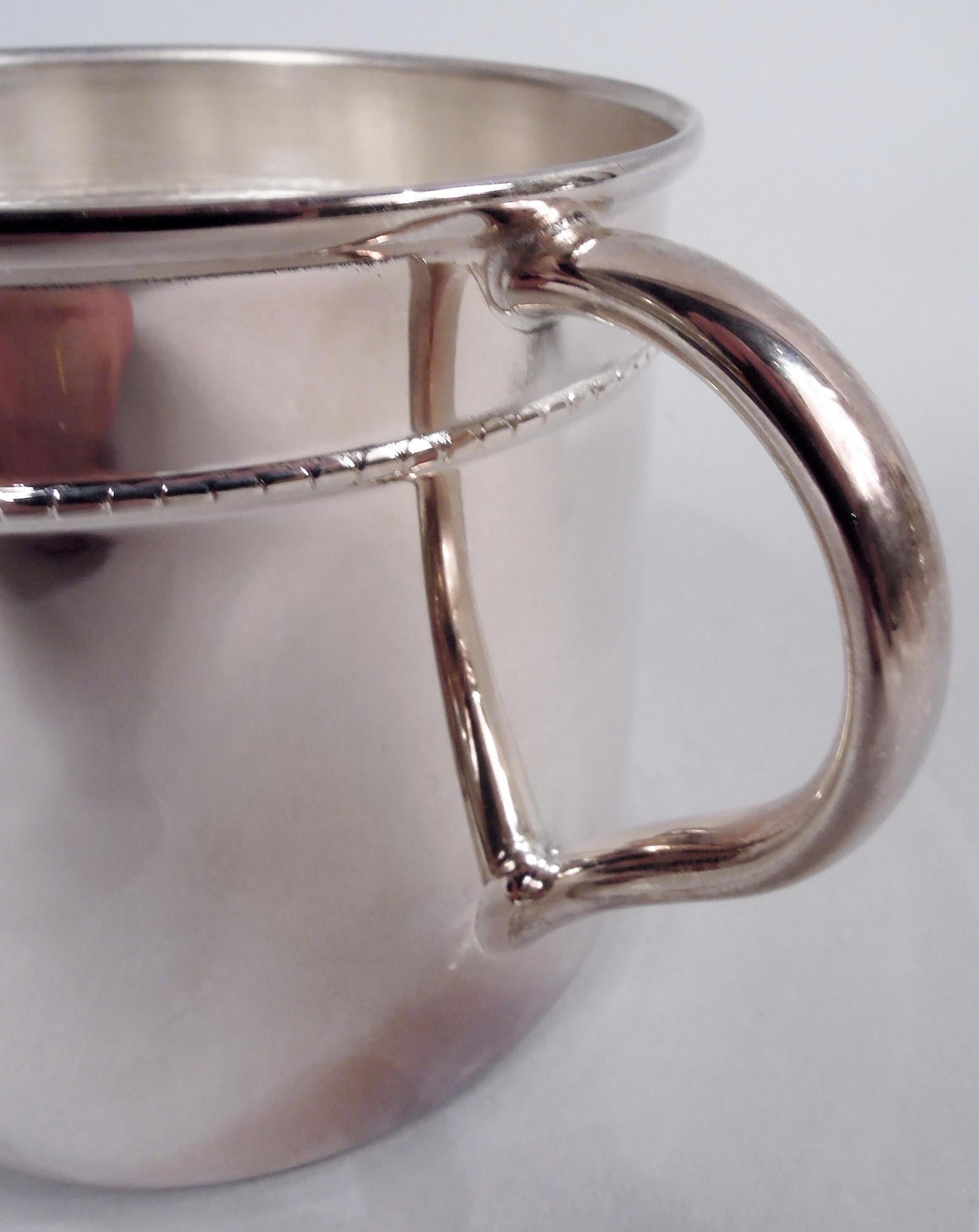 Italian Modern Sterling Silver Baby Cup In Good Condition In New York, NY