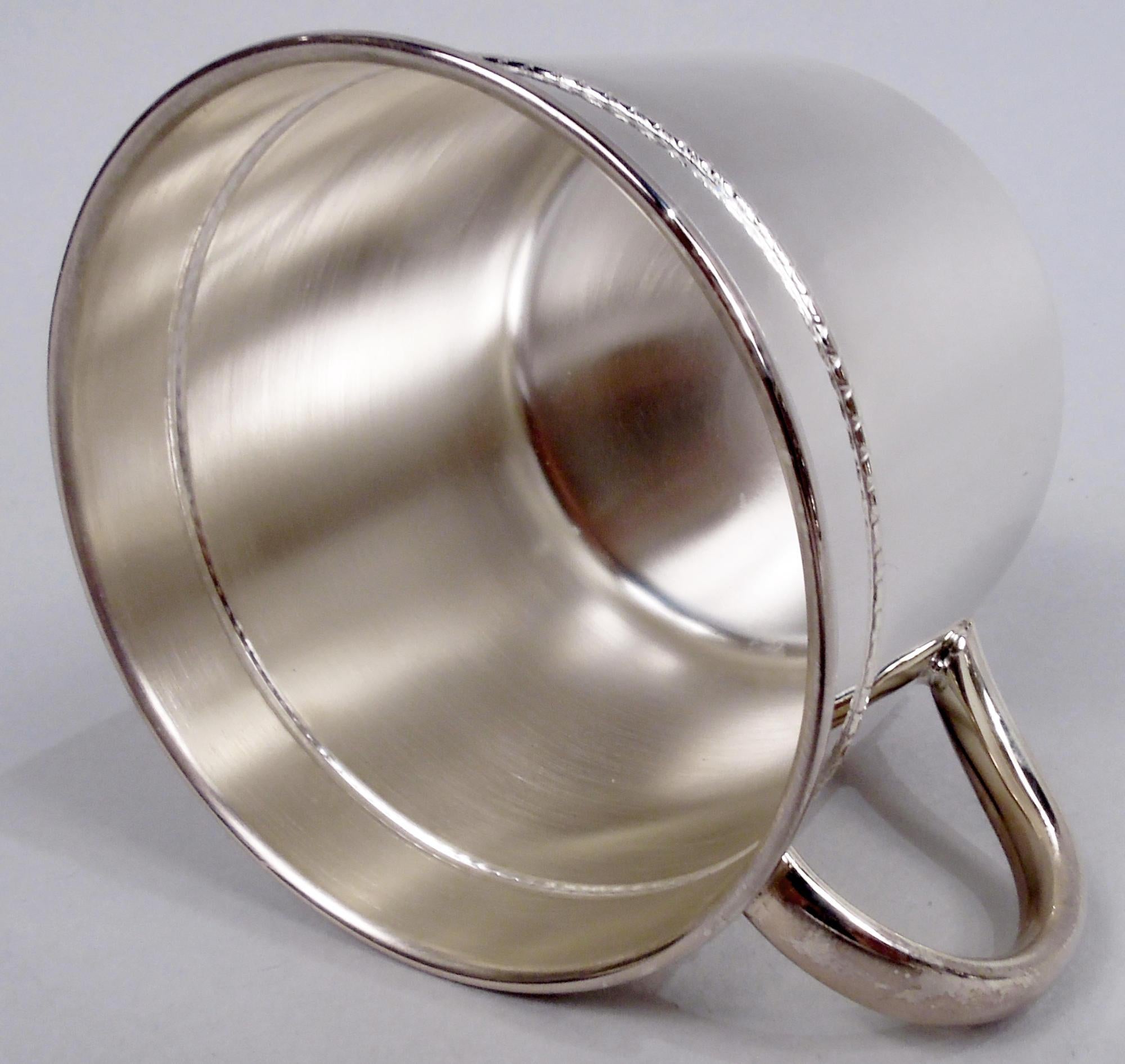 20th Century Italian Modern Sterling Silver Baby Cup