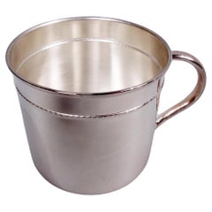 Italian Modern Sterling Silver Baby Cup