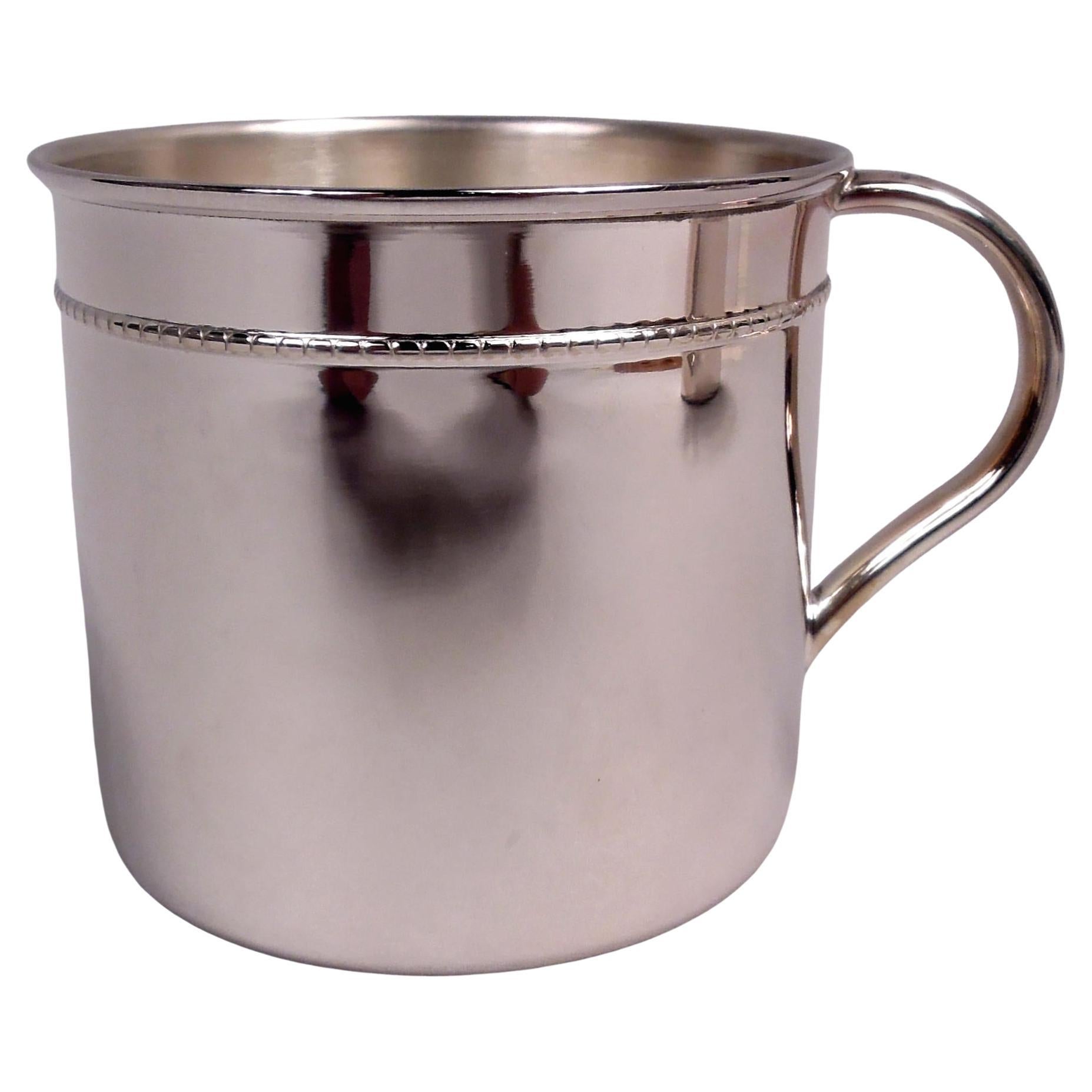 Italian Modern Sterling Silver Baby Cup