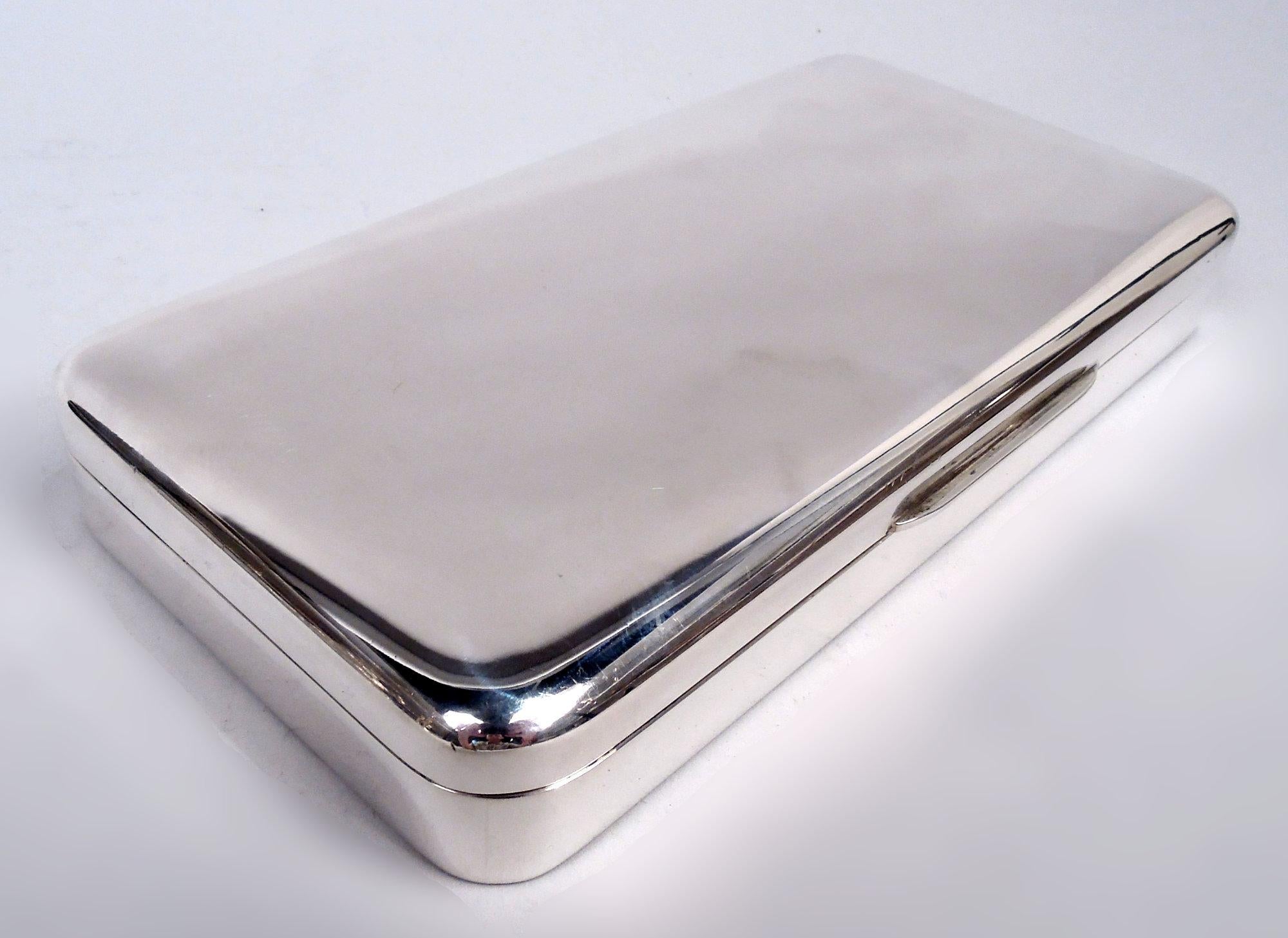 Moderne Italian Modern Sterling Silver Box en vente