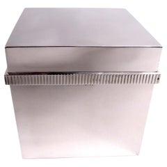 Caja moderna italiana de plata de ley