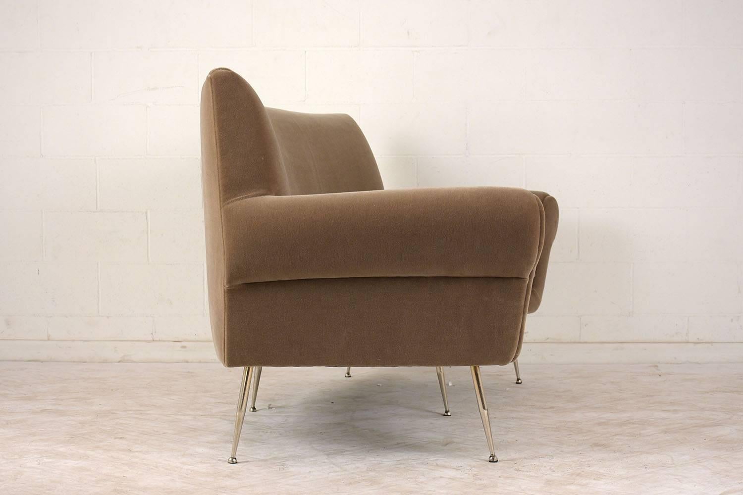 Mid-Century Modern Italian Mid Century Three-Seat Sofa