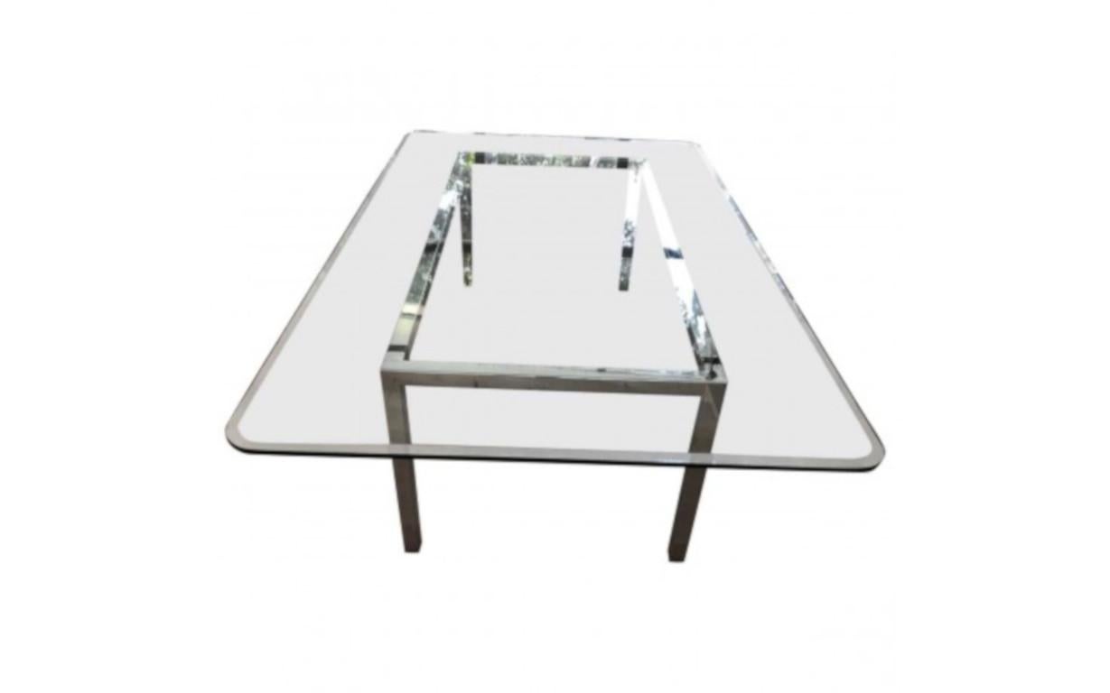 20th Century Italian Modern Style Large Rectangular Dining Table For Sale