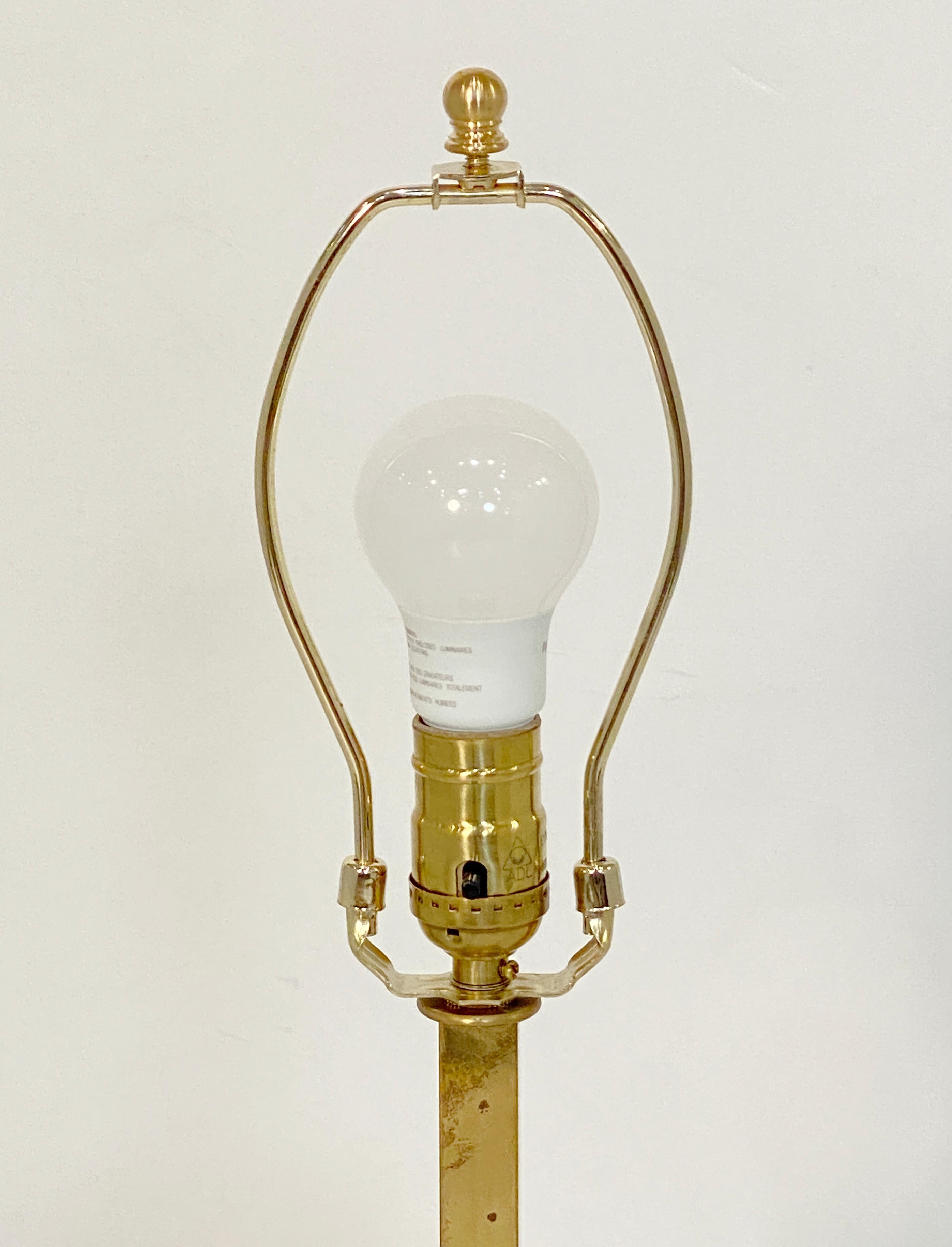 Italian Modern Table Lamp of Chrome and Brass by Romeo Rega im Angebot 2